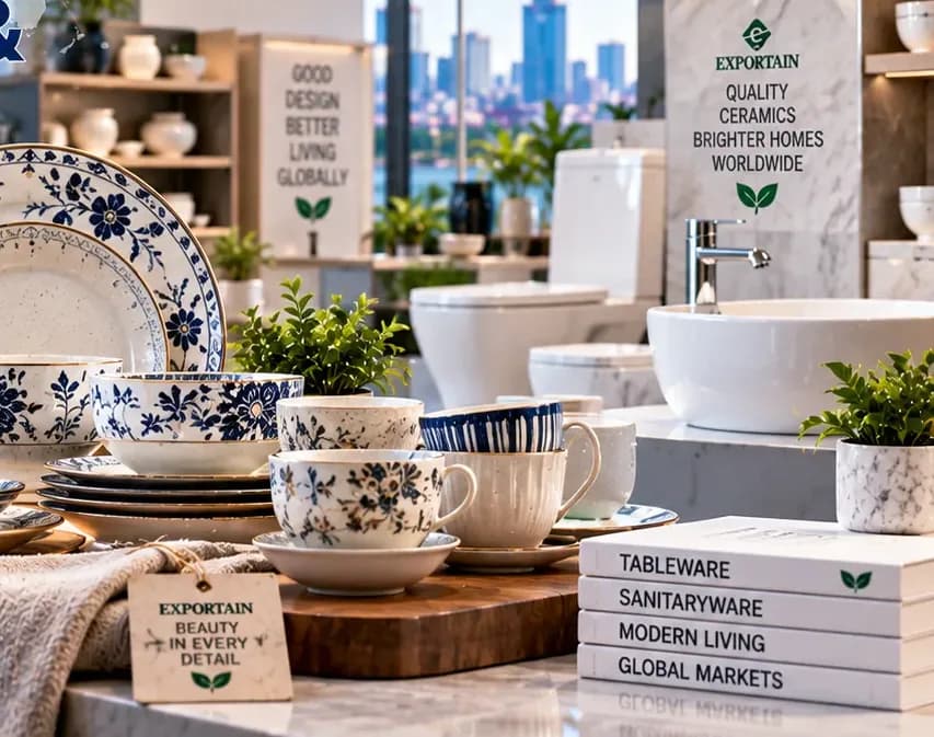 Ceramics, Tableware & Sanitaryware export category