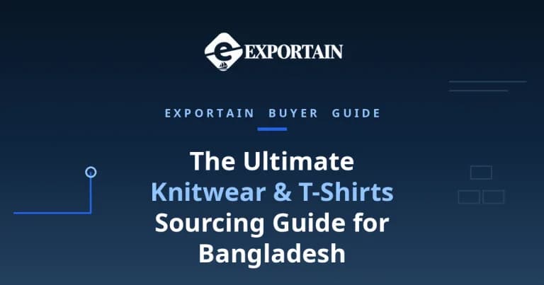 Navy title card: The Ultimate Knitwear & T-Shirts Sourcing Guide for Bangladesh
