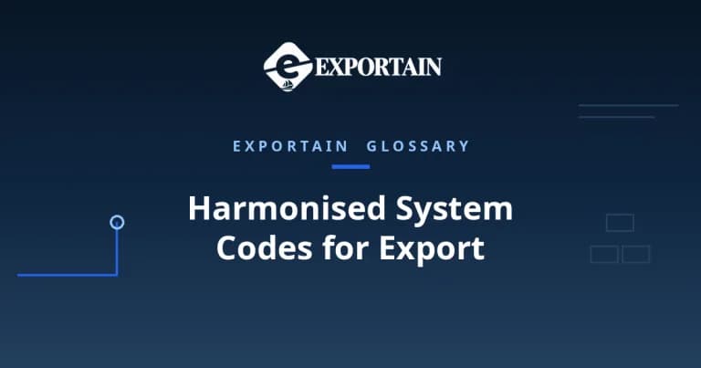 Navy title card: Harmonised System Codes for Export