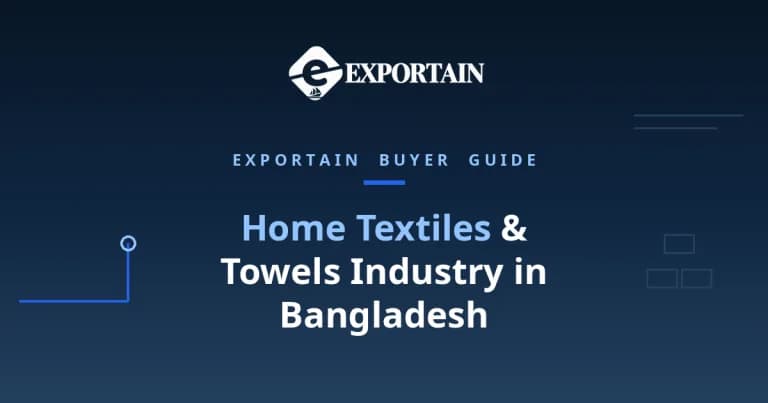 Navy title card: Home Textiles & Towels Industry in Bangladesh