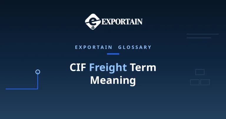 Navy title card: CIF Freight Term Meaning for Logistics and Procurement Teams