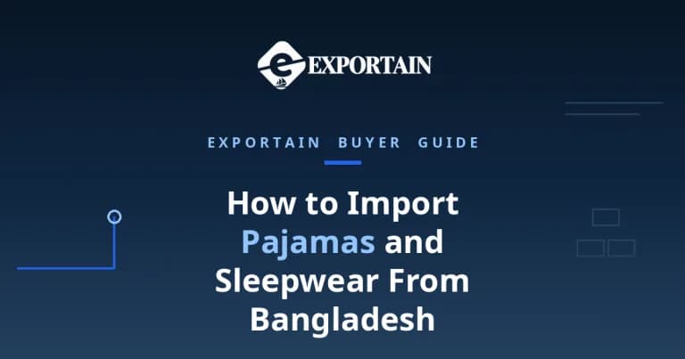 Navy title card: How to Import Pajamas and Sleepwear From Bangladesh