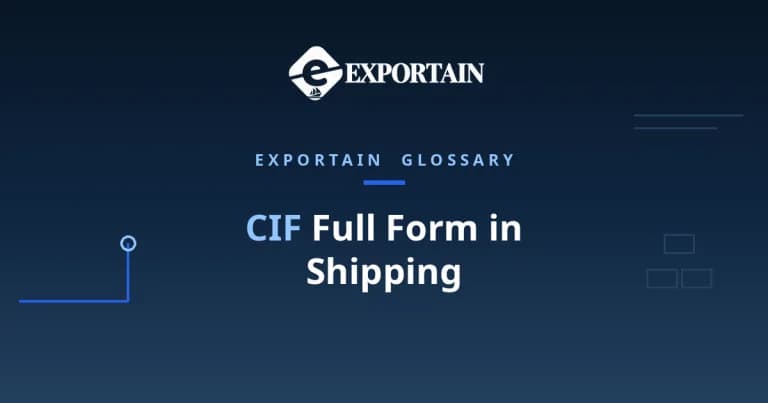Navy title card: CIF Full Form in Shipping