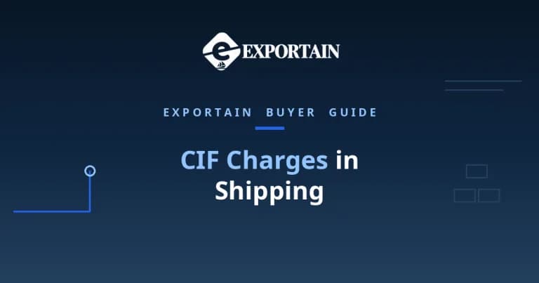 Navy title card: CIF Charges in Shipping