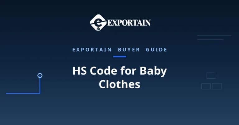 Navy title card: HS Code for Baby Clothes classification guide