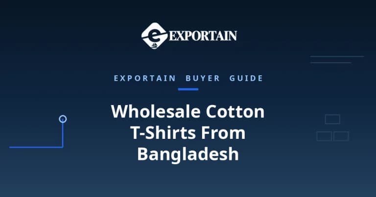 Navy title card: Wholesale Cotton T-Shirts From Bangladesh buyer guide