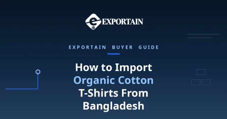 Navy title card: How to Import Organic Cotton T-Shirts From Bangladesh