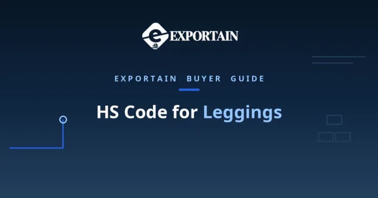 Navy title card: HS Code for Leggings classification guide