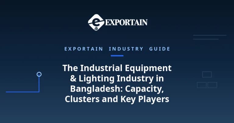 Navy title card: Industrial Equipment and Lighting Industry in Bangladesh