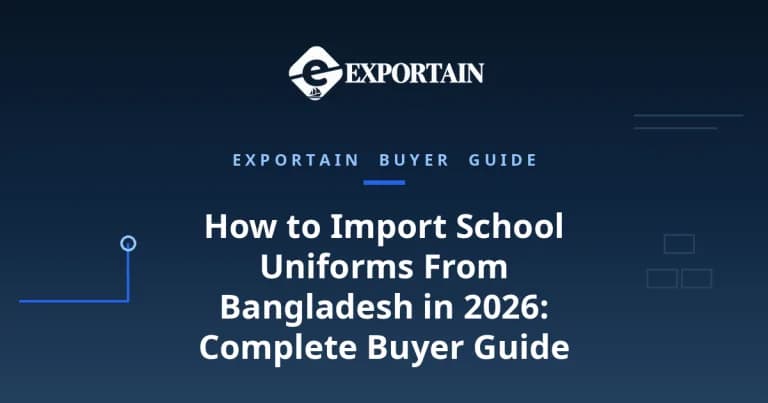 Navy title card: How to Import School Uniforms From Bangladesh