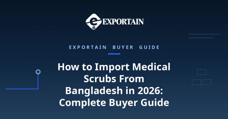 Navy title card: How to Import Medical Scrubs From Bangladesh