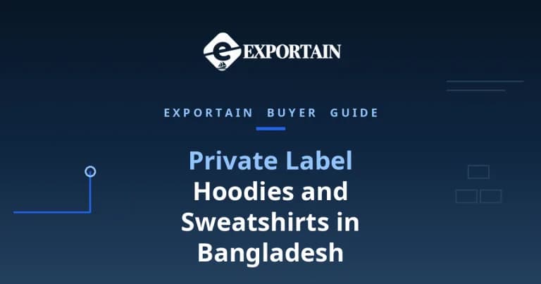 Navy title card: Private label hoodies and sweatshirts in Bangladesh, a brand owner's guide
