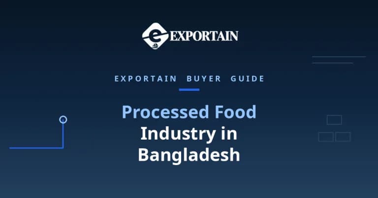 Navy title card: Processed Food Industry in Bangladesh buyer guide