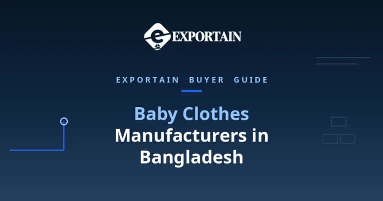 Navy title card: Baby Clothes Manufacturers in Bangladesh buyer guide