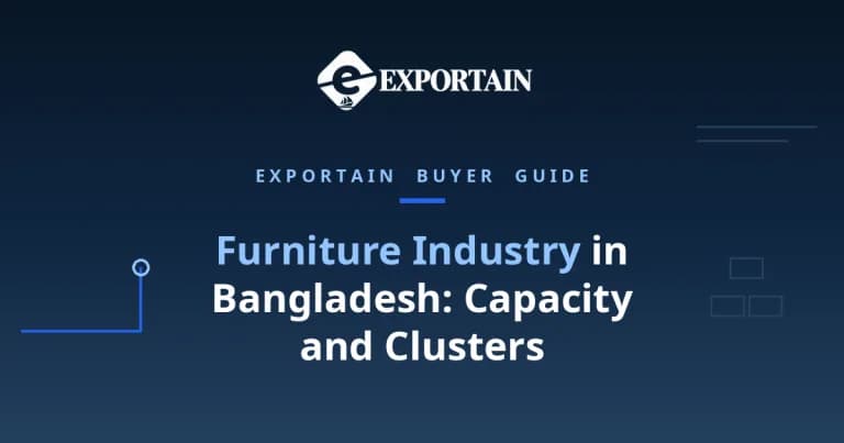 Navy title card: Furniture Industry in Bangladesh buyer guide