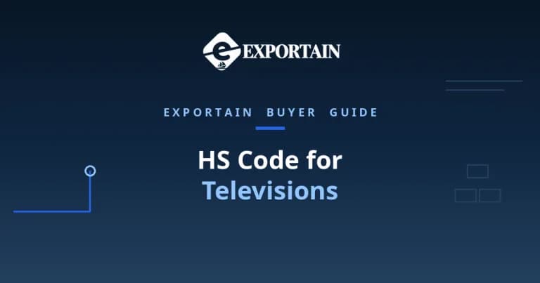 Navy title card: HS Code for Televisions classification guide