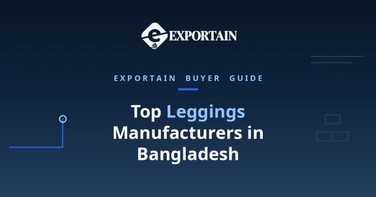 Navy title card: Leggings Manufacturers in Bangladesh buyer guide