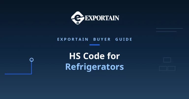 Navy title card: HS Code for Refrigerators classification guide