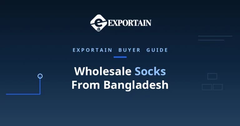 Navy title card: Wholesale Socks From Bangladesh, prices and MOQ guide