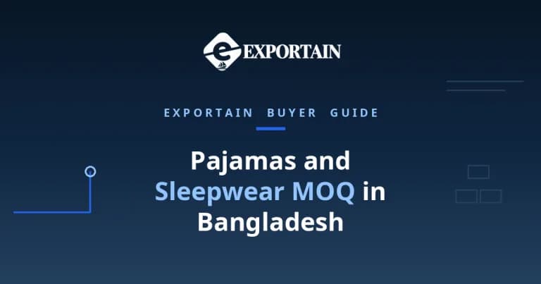 Navy title card: Pajamas and Sleepwear MOQ in Bangladesh, what sets the minimum