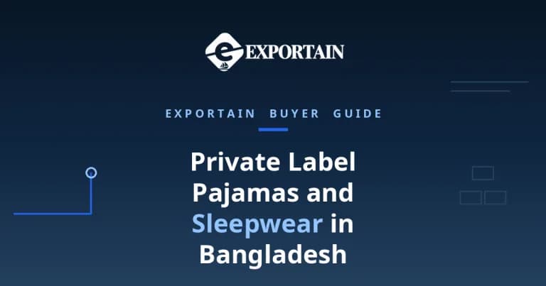 Navy title card: Private label pajamas and sleepwear in Bangladesh, a brand owner's guide