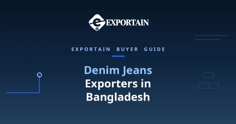Navy title card: Denim Jeans Exporters in Bangladesh Supplier Checklist