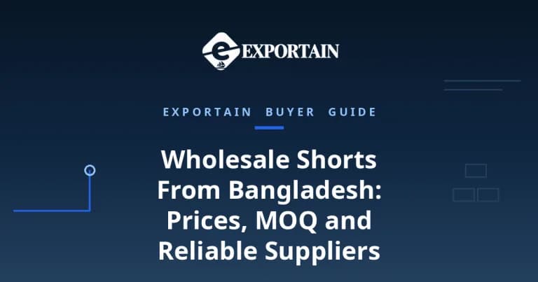Navy title card: Wholesale Shorts From Bangladesh, prices, MOQ and reliable suppliers