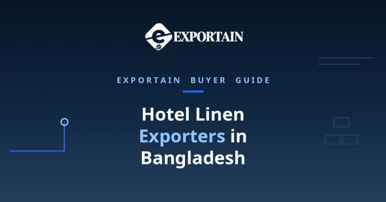 Navy title card: Hotel Linen Exporters in Bangladesh, Verified Supplier Checklist
