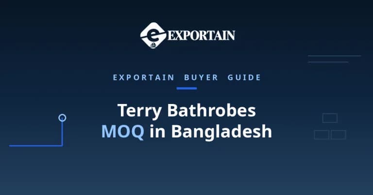 Navy title card: Terry Bathrobes MOQ in Bangladesh