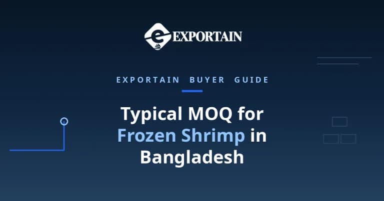 Navy title card: Typical MOQ for Frozen Shrimp in Bangladesh
