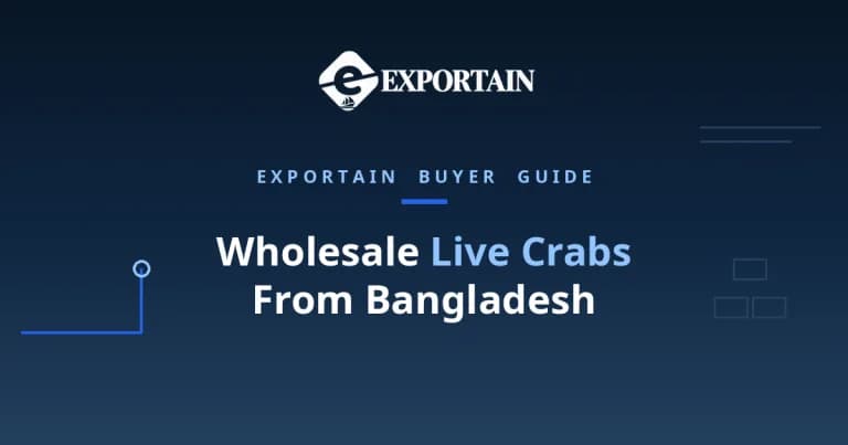 Navy title card: Wholesale Live Crabs From Bangladesh, prices, MOQ and reliable suppliers