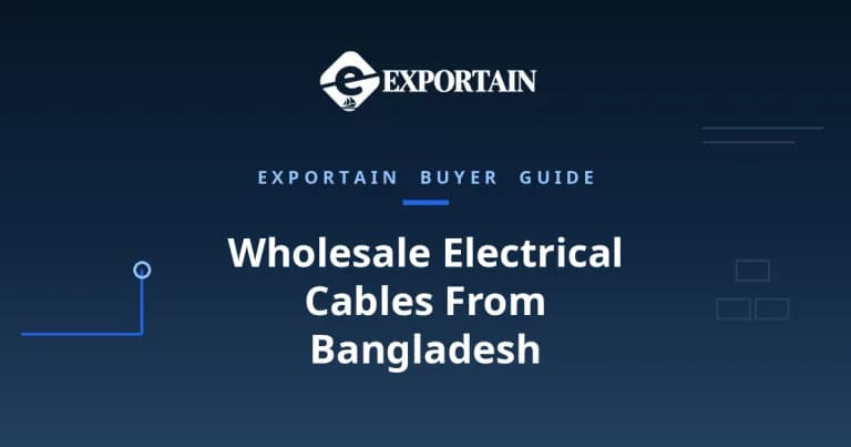 Navy title card: Wholesale Electrical Cables From Bangladesh
