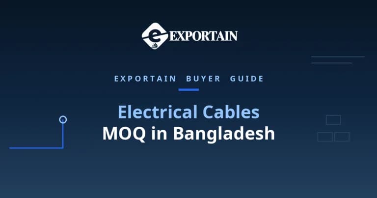 Navy title card: Electrical Cables MOQ in Bangladesh, what sets the minimum
