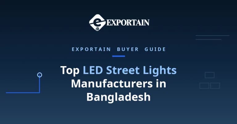 Navy title card: Top LED Street Lights Manufacturers in Bangladesh buyer guide