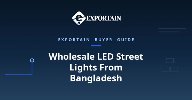 Navy title card: Wholesale LED Street Lights From Bangladesh buyer guide