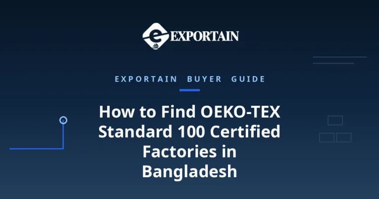 Navy title card: How to find OEKO-TEX Standard 100 certified factories in Bangladesh