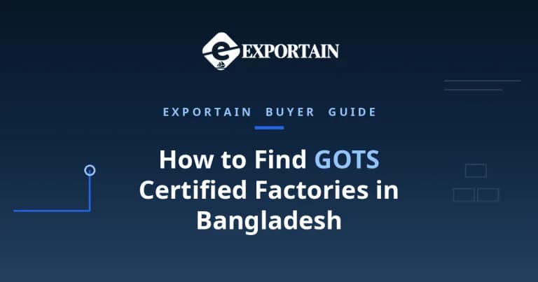 Navy title card: How to Find GOTS Certified Factories in Bangladesh