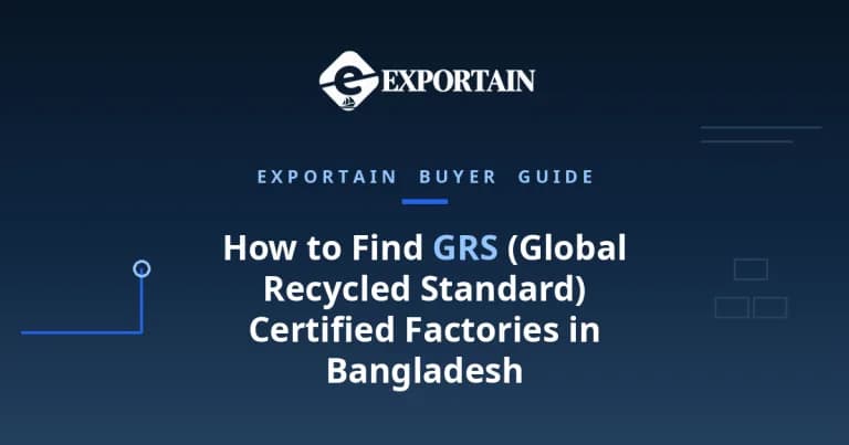 Navy title card: How to Find GRS Certified Factories in Bangladesh