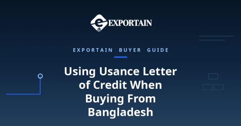Navy title card: Using Usance Letter of Credit When Buying From Bangladesh, bank rules and tips