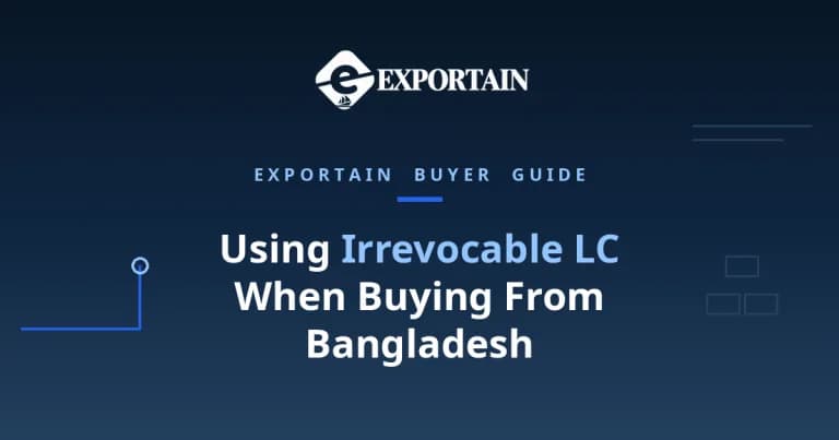 Navy title card: Using Irrevocable LC When Buying From Bangladesh, bank rules and tips