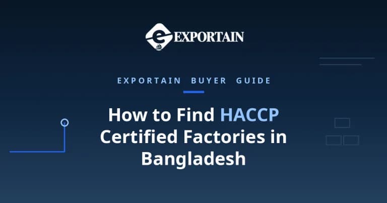 Navy title card: How to Find HACCP Certified Factories in Bangladesh, food safety checks