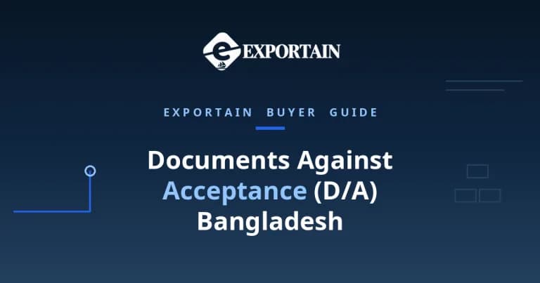 Navy title card: Documents Against Acceptance (D/A) Bangladesh, bank rules and tips