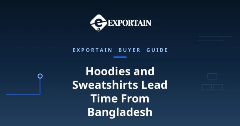 Navy title card: Hoodies and Sweatshirts Lead Time From Bangladesh, production and shipping timeline guide