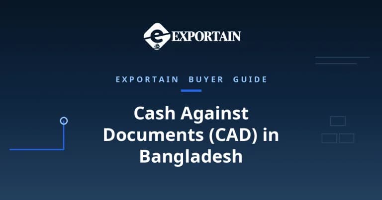 Navy title card: Cash Against Documents (CAD) in Bangladesh, bank rules and tips