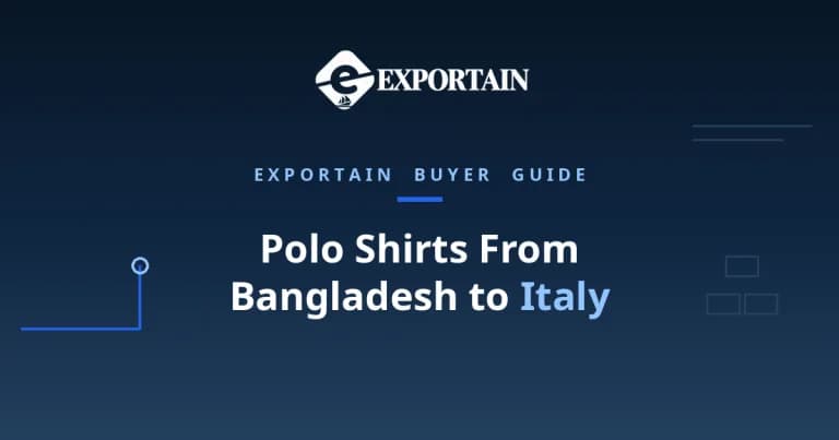 Navy title card: Polo Shirts From Bangladesh to Italy