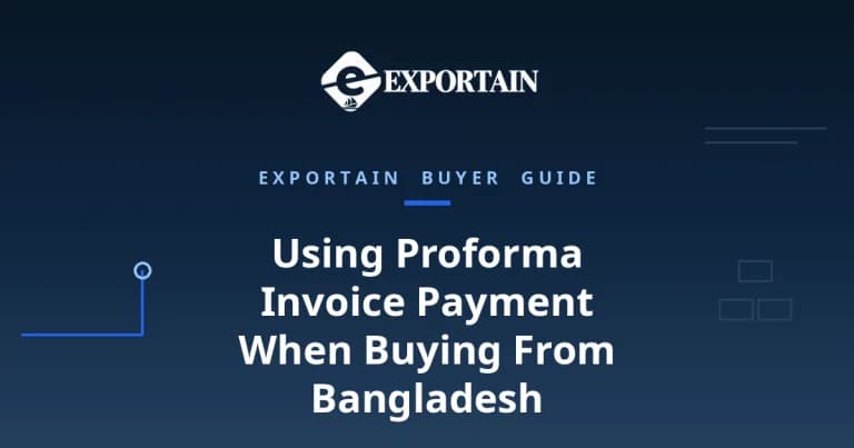 Navy title card: Using Proforma Invoice Payment When Buying From Bangladesh