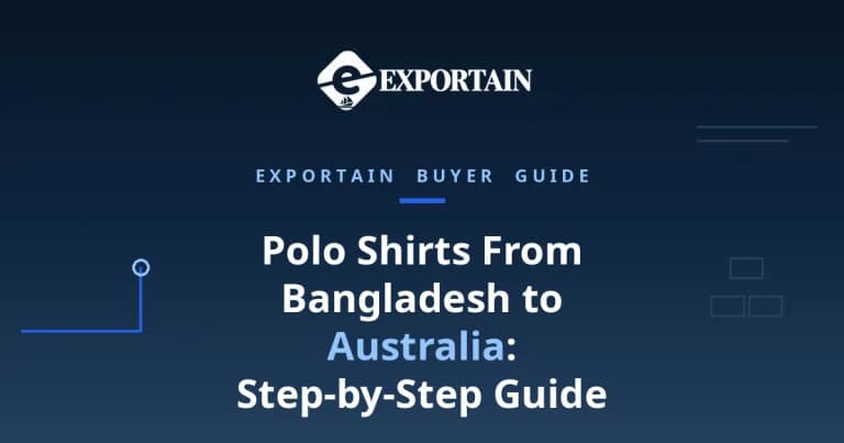Navy title card: Polo Shirts From Bangladesh to Australia
