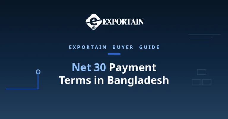 Navy title card: Net 30 Payment Terms in Bangladesh, bank rules and tips