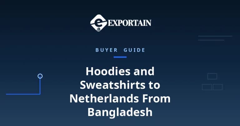 Navy title card: Hoodies and Sweatshirts to Netherlands From Bangladesh