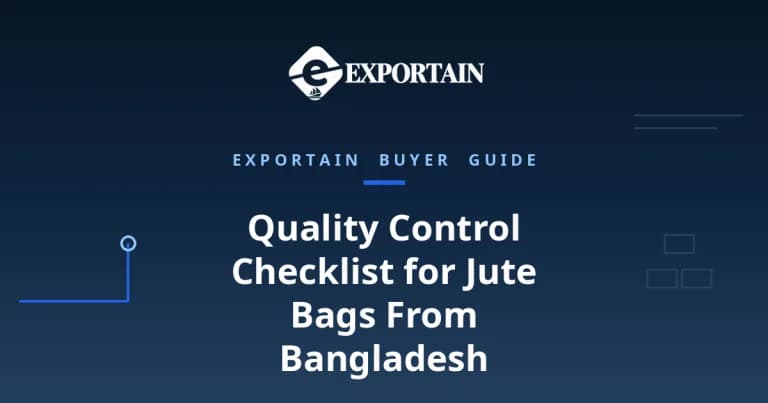 Quality Control Checklist for Jute Bags From Bangladesh – jute bags prepared for export in a clean